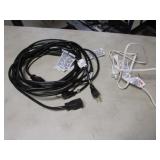 black & white ext. cords