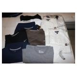3 golf shirts & 8 nike t-shirts