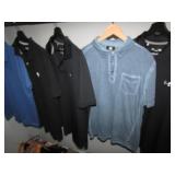 5 mens golf shirts incl:under armour