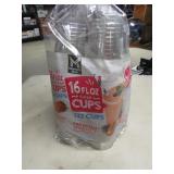 bag of plastic cups