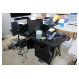 6 ft black plastic table