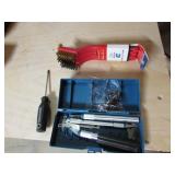 small wire brushes & carving tool