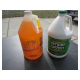 2 full jugs of chemicals