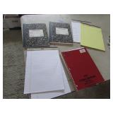 all writing pads & books