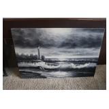 lighthouse/ocean wall picture