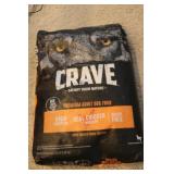 bag of crave dog food