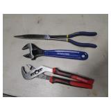 needlenose pliers & 2 wrenches incl:craftsman