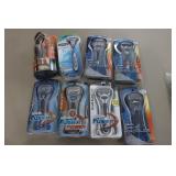8 new mens razors incl:gillette fusion