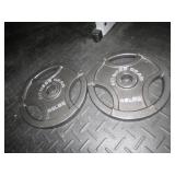 2- 45 lbs fitness gear weights