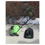 greenworks 40V cordless dethatcher