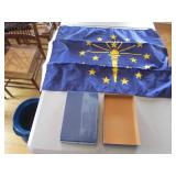 Indiana flag w/box