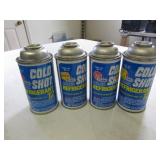4 full cans of fridgerant