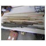 all metal & wood rods