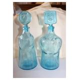 blue man & woman bottles