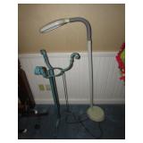 metal stand & floor lamp