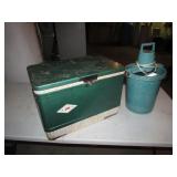 ice cream maker & coleman cooler