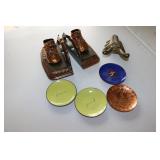 brass boot scraper,bookends & items