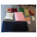 bedding & pillows incl:childs blanket