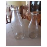 2 milk bottles