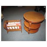 lamp table & magazine rack