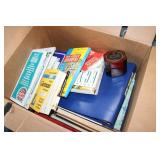 box of books,maps & items