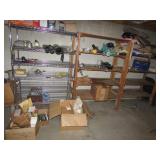 all boxes & misc items on shelves,antennas