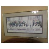 signed duck wall picture