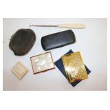 compaqs,pocket book,true blue pin,items