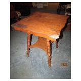 antique oak lamp table