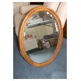 oak wall mirror