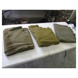 3 military blankets