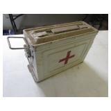 red cross ammo box w/items