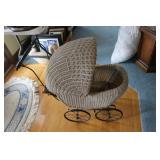 old wicker buggy