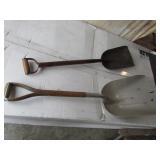 scoop shovel & shovel