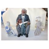 figurines & glass angel