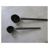 2 iron ladles