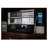 sony stereo system & bose speakers & items