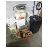 2 rolls of twine,gloves,trashcan,coolers,items