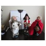 3 byers choice christmas carolers