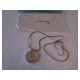 sterling silver pendant w/necklace