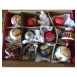 all christmas ornaments incl:2 old ones