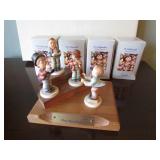 goebel hummel kleine musik kinder set w/stand