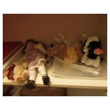 doll,animals,frames,tins & items
