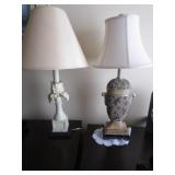 2 table lamps