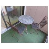 patio table w/2 chairs