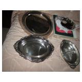 silver plated serving items