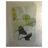 3 part oil on canvas picture