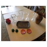 waterford crystal vase,saltnpepper,glassware,items