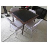 card table w/4 chairs