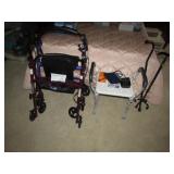 2 walkers,canes & items